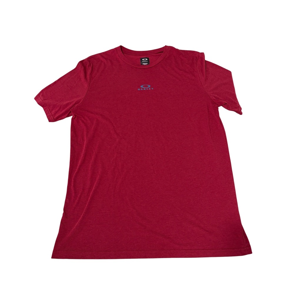 Oakley Mens Performance Fit Red Short Sleeve T Shirt Size XL